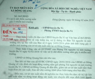 Ba Vì, Hà Nội: Xử lý dứt điểm xưởng nấm gây ô nhiễm